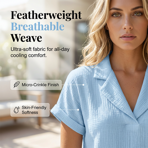 Loose-fitting summer knit T-shirts - Clearance Sale